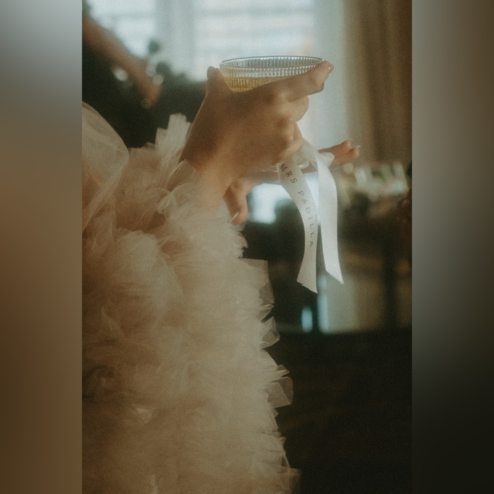 Sheer Ruffled Bridal Robe - Picture 3 of 3